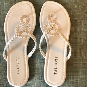 White sandals